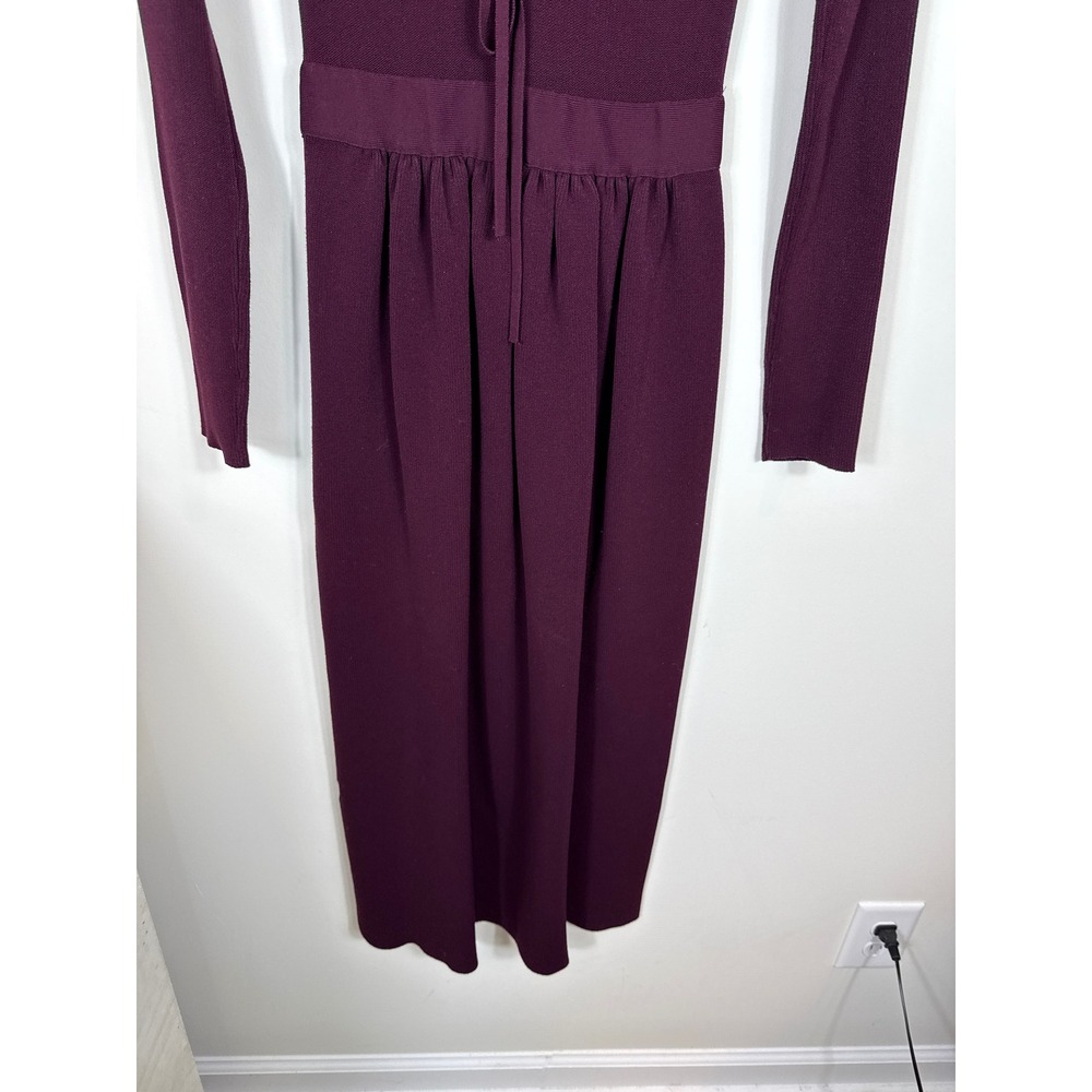 Proenza Schouler White Label Plum Ribbed Midi Dress Women‎ Size XS - Picture 6 of 9